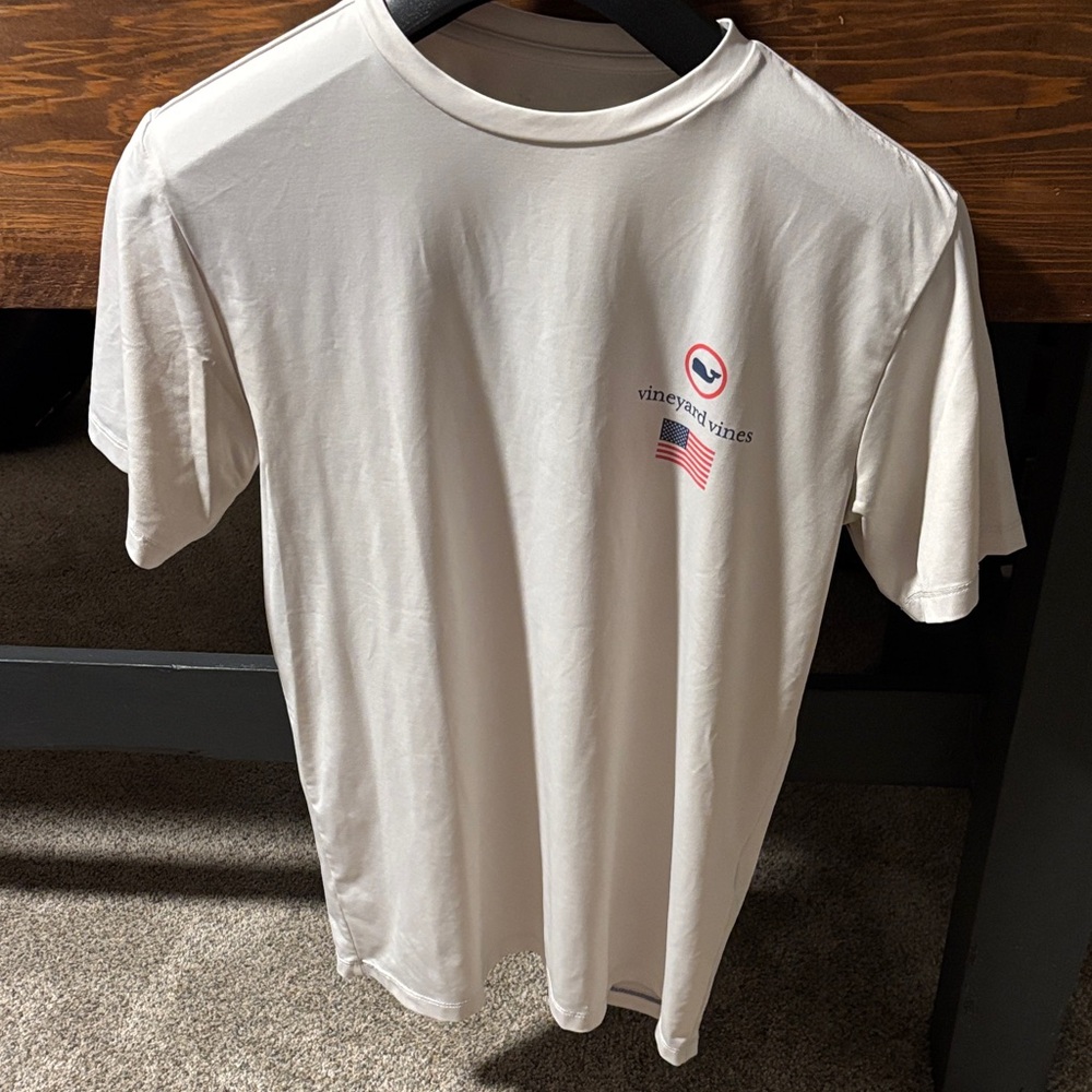 Vineyard Vines White Short Sleeve Performance Tee